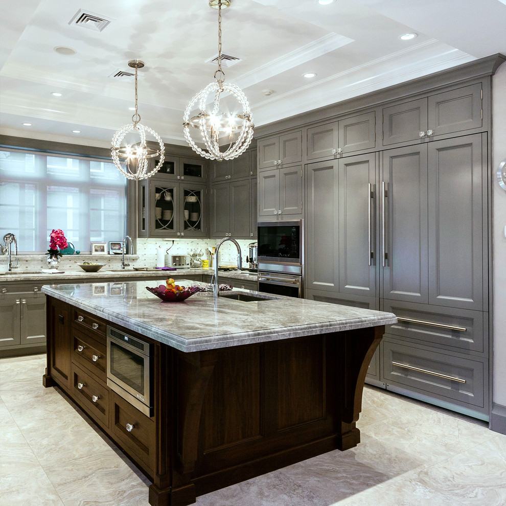 Grey Kitchen Cabinets Designs Decorating Ideas Design Trends