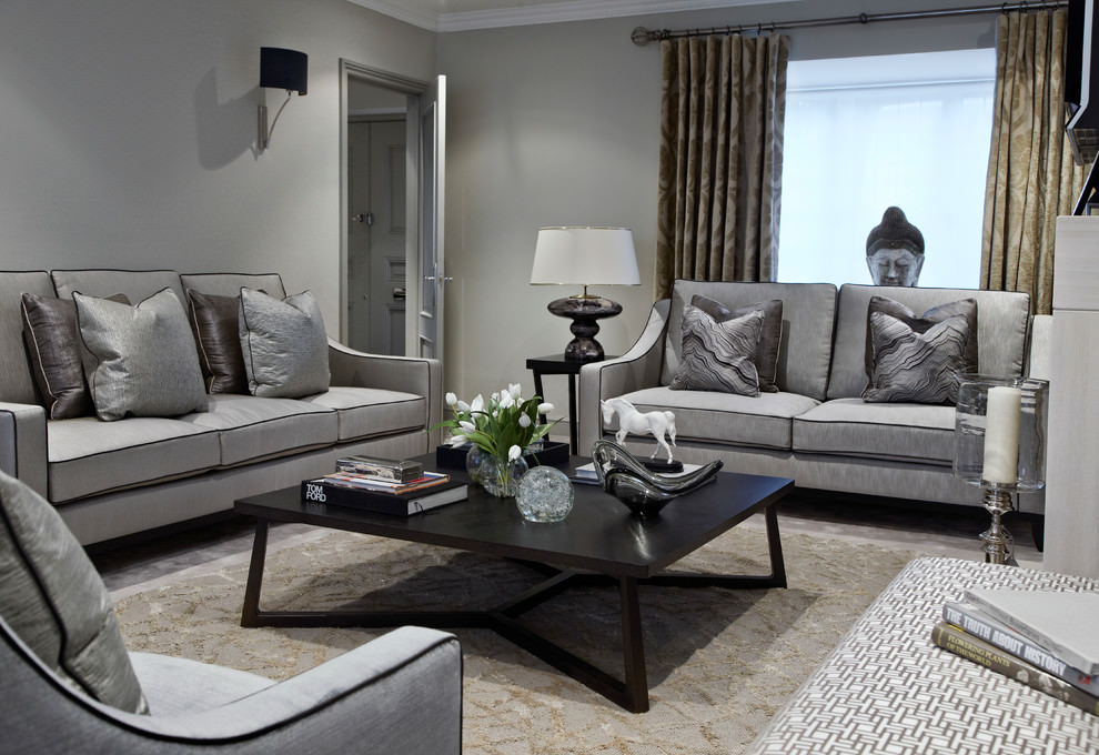 24+ Gray Sofa Living Room Furniture, Designs, Ideas, Plans | Design Trends