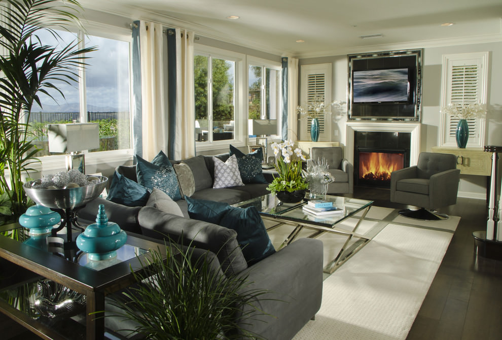 Teal Living Room Designs Decorating Ideas Design