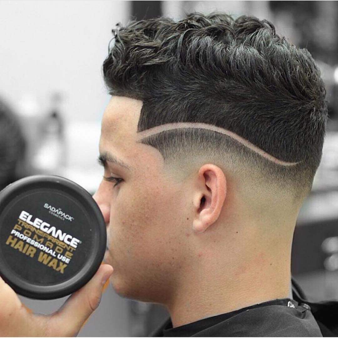Taper Fade Haircut With High And Tight Wavy Recon For Men Pictures to 