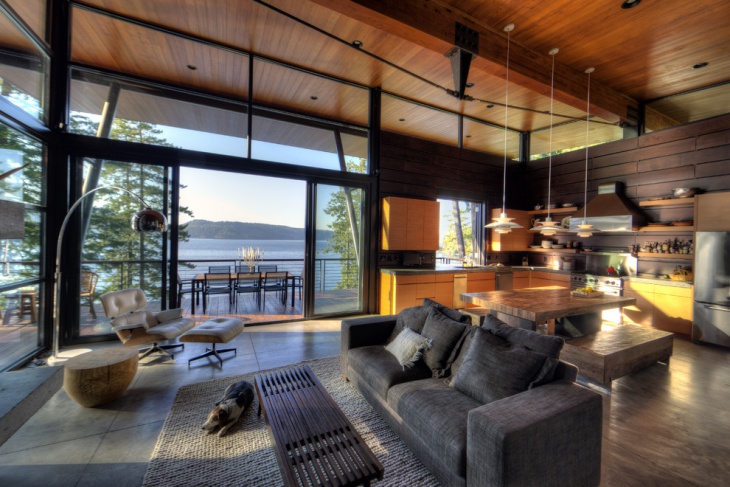 modern rustic living room design