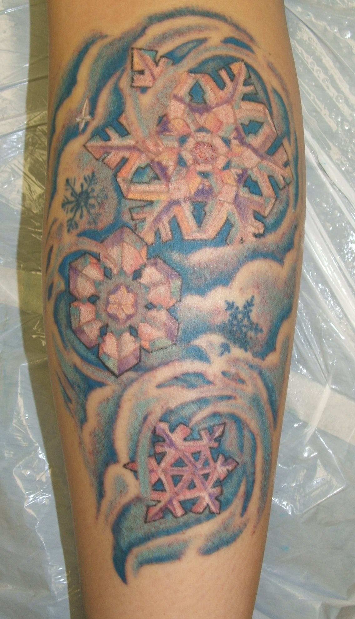 colored mandala tattoo