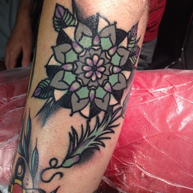 mandala flower tattoo design1