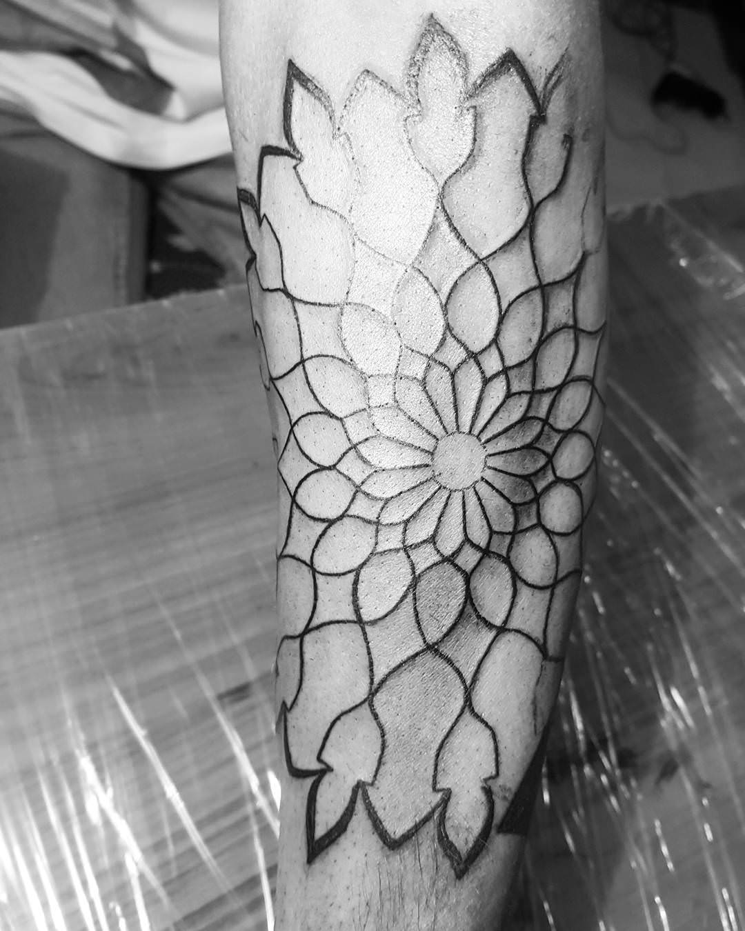 mandala tattoo design on legs11