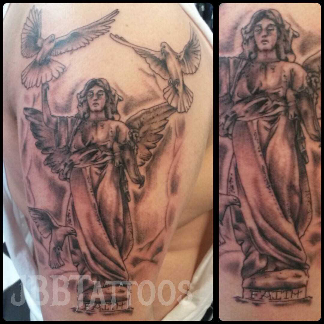 dove and angel tattoo1