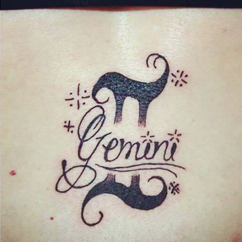 cute gemini tattoo design