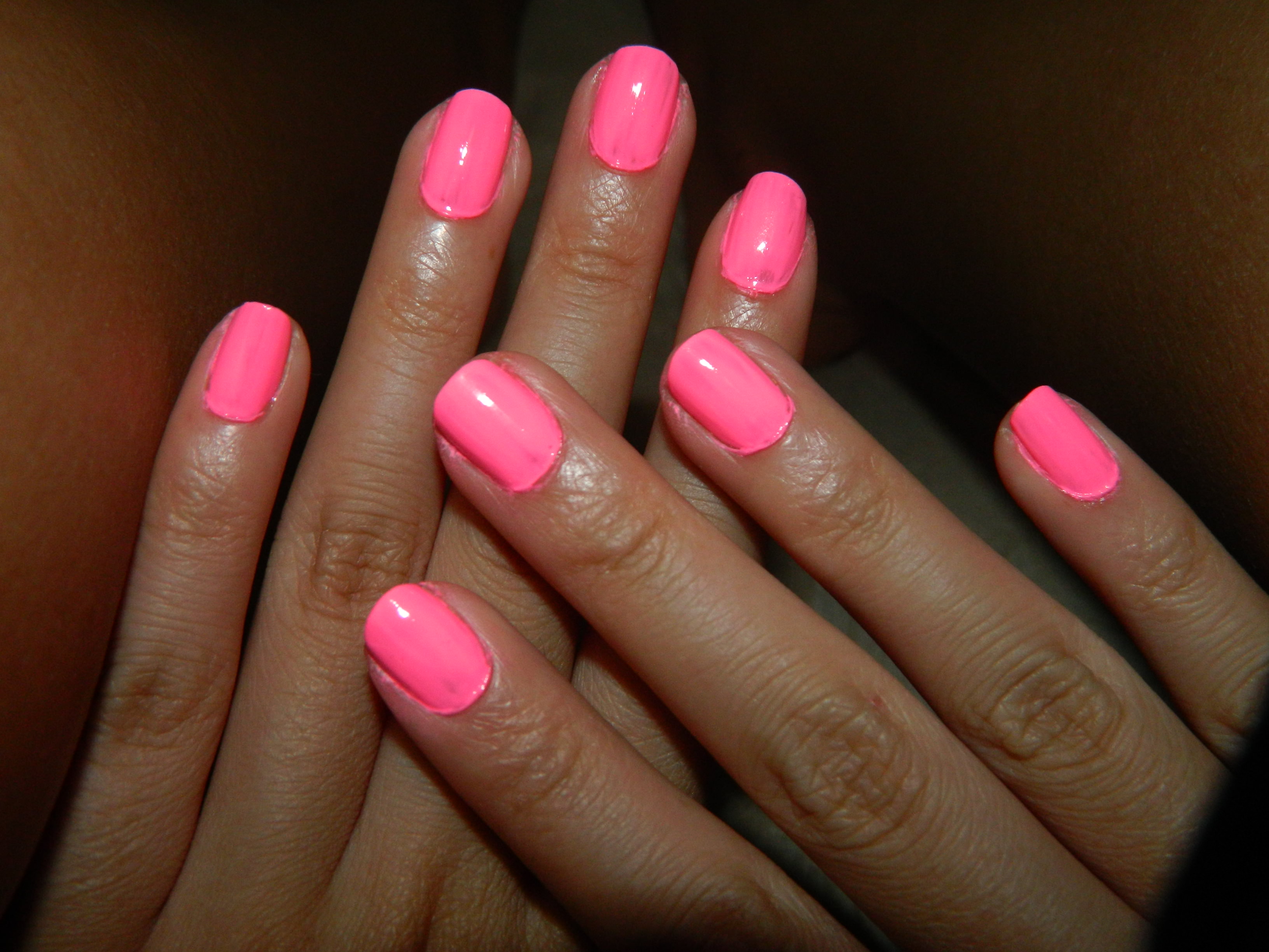 simple pink summer nail designs