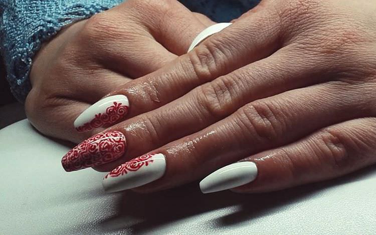 white long summer nails design
