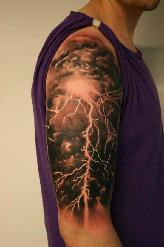 phoenix lightning tattoo design