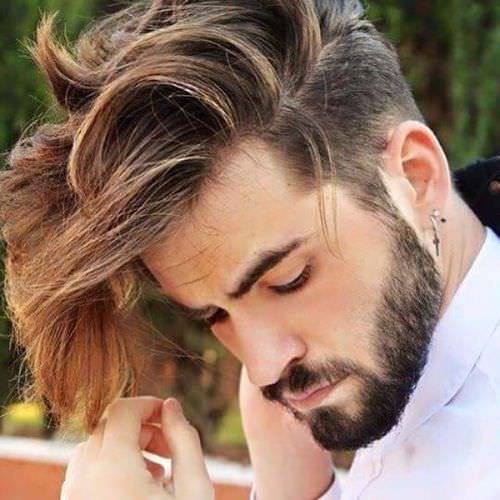 long bob hairstyles design for men in cool
