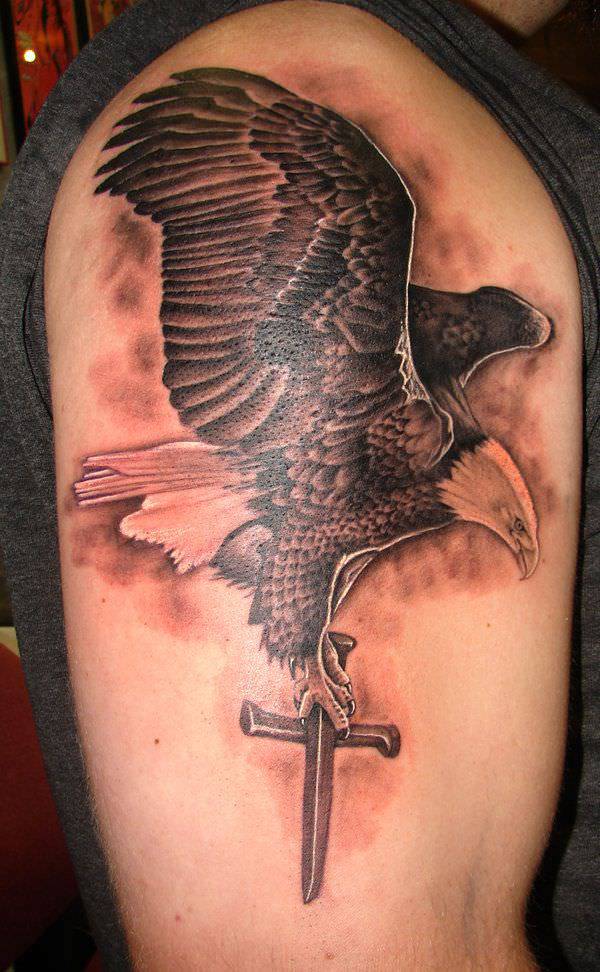 awesome eagle tattoo design