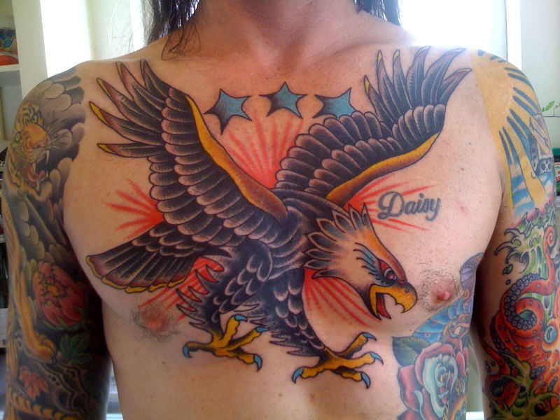eagle tattoo design on body