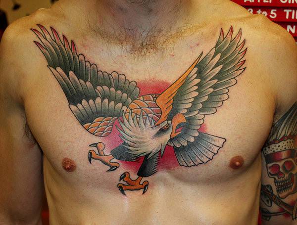 eagle tattoo design on chest