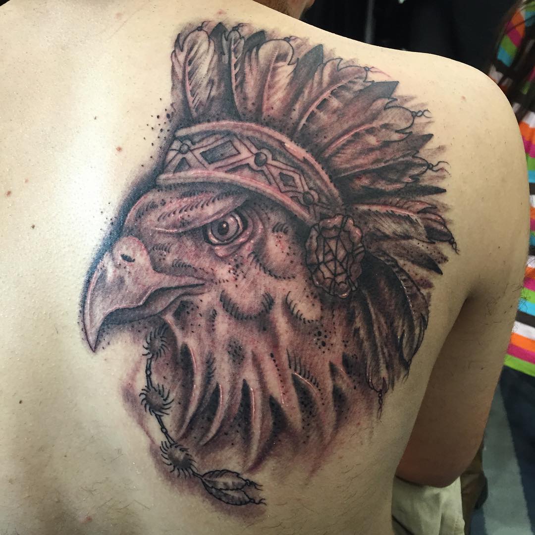 old eagle tattoo design