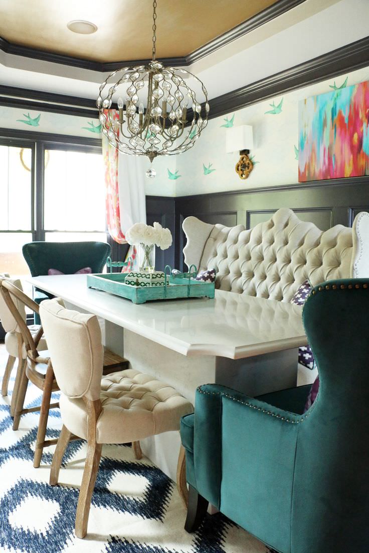 elegant dining room wallpaper design