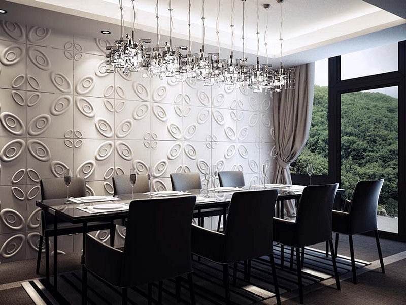elegants dining room wallpaper design