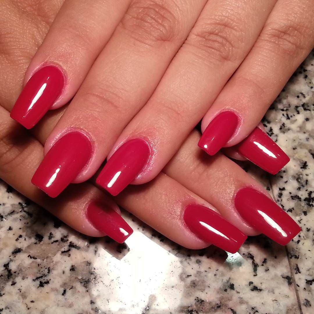 long red nail design