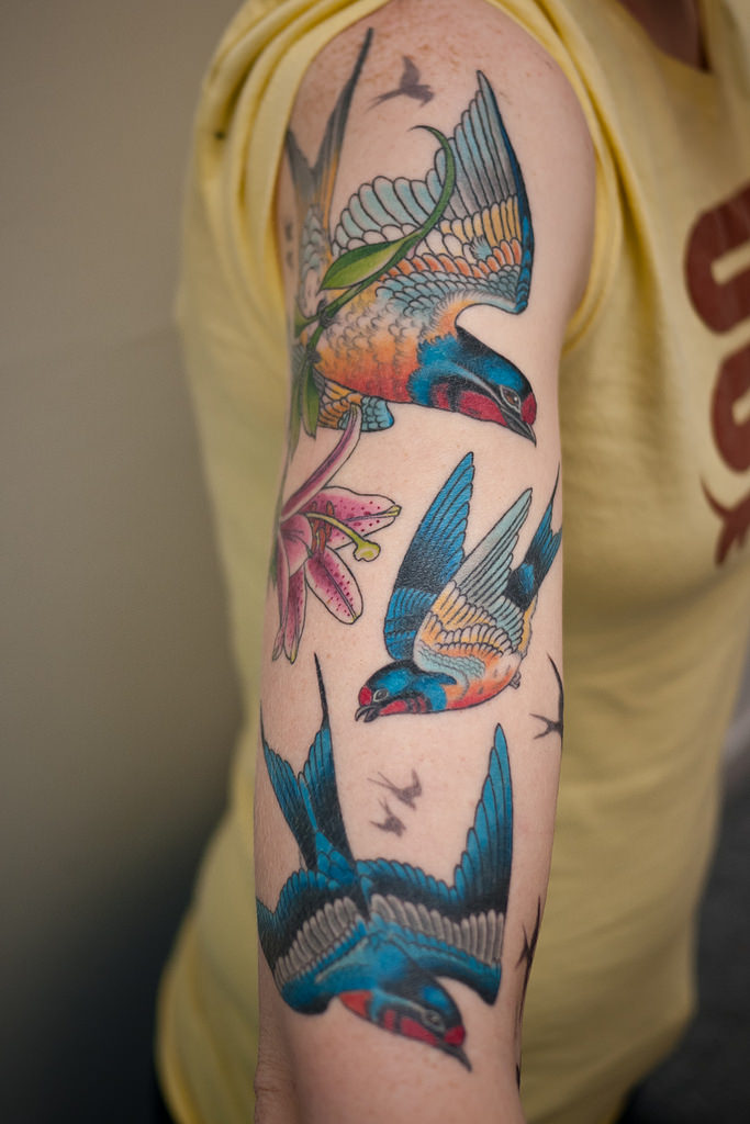 amazing bird tattoo