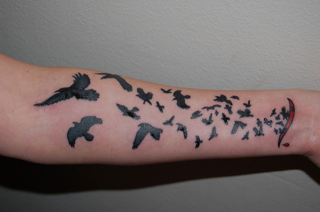 beautiful collection of bird tattoos