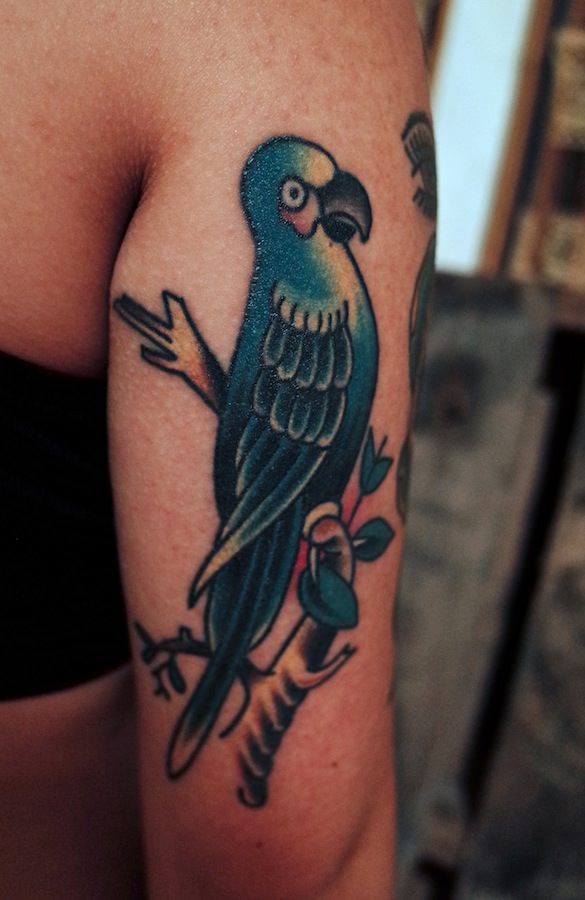 cool bird tattoo