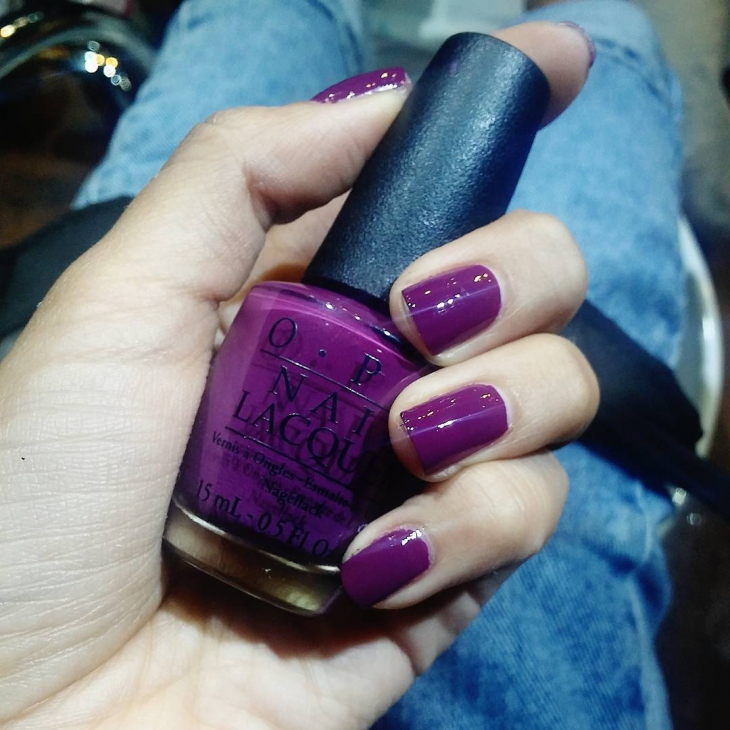 purple nail