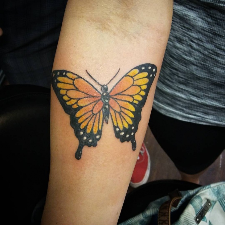 Monarch Butterfly Hand Tattoo ~ Tatto Help