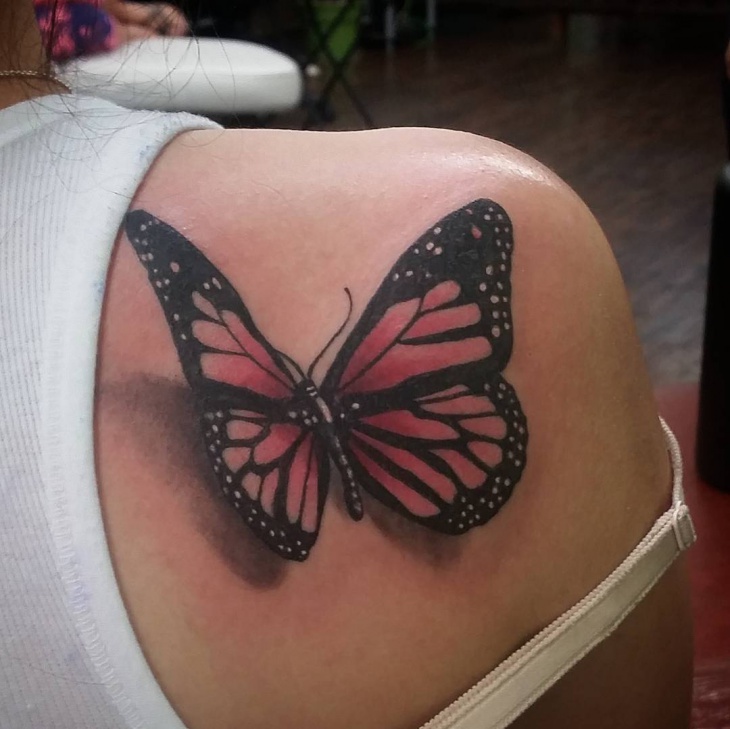 3d butterfly tattoo design1