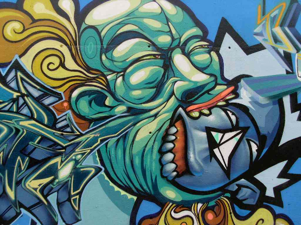 graffiti wall art background