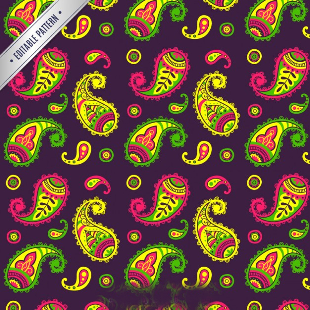 colorful paisely pattern