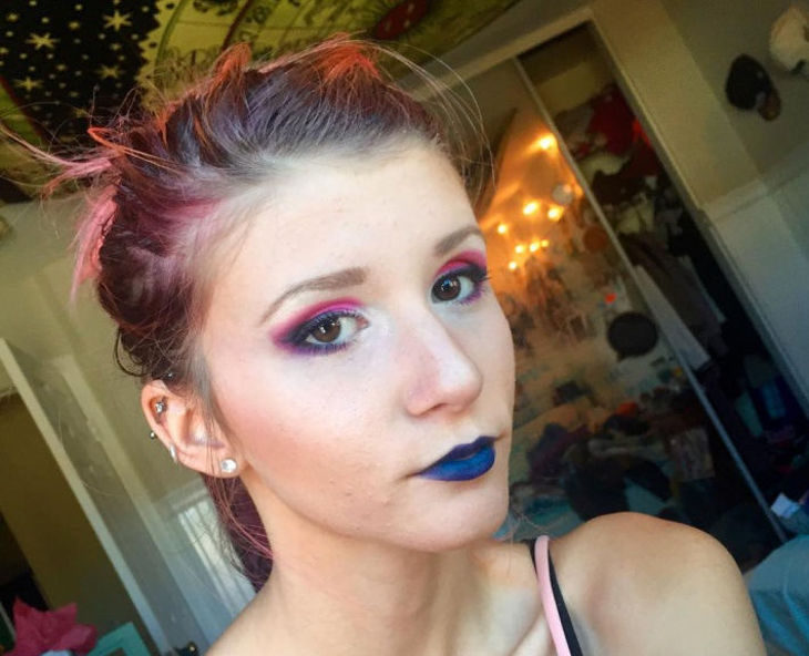 pink and blue eye makeup2