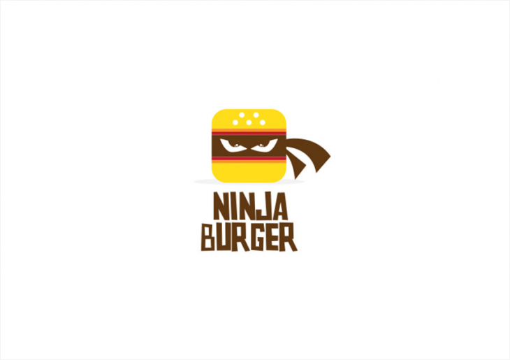 burger logo design for food and beverages