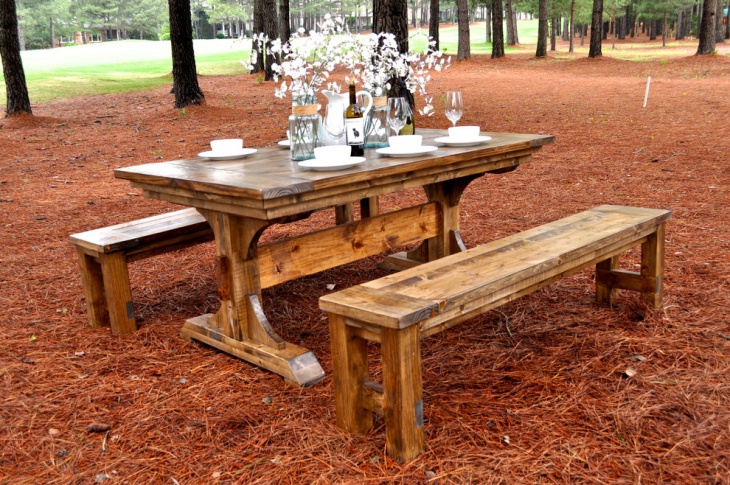 outdoor dining table design