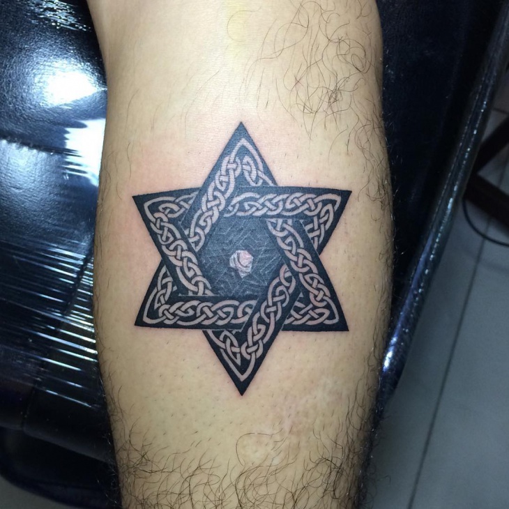 celtic star tattoo design