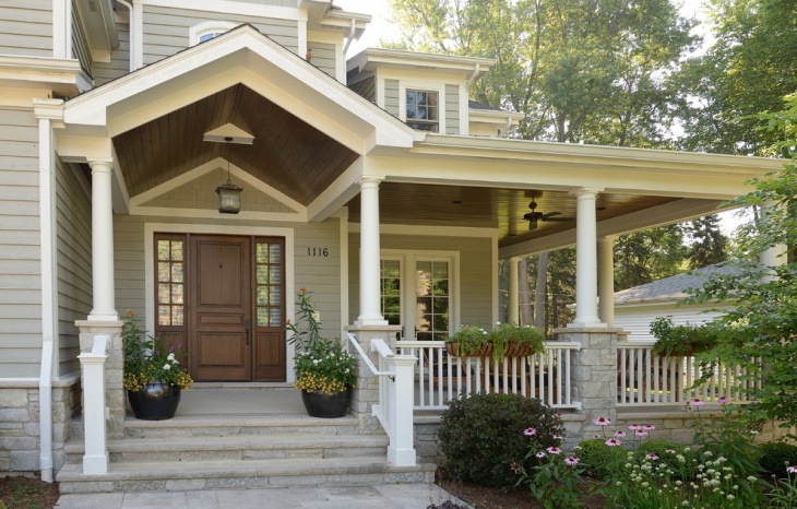 contemporary entrance porch design