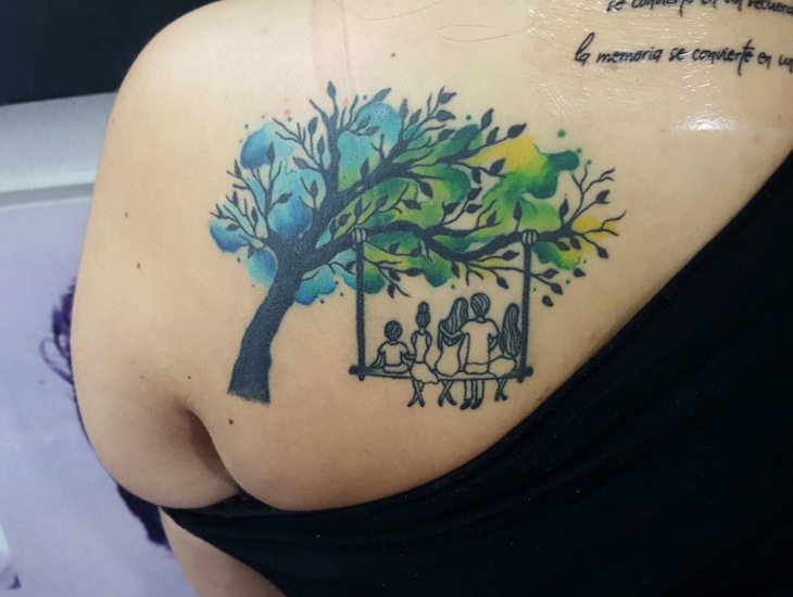 awesome tree tattoo design