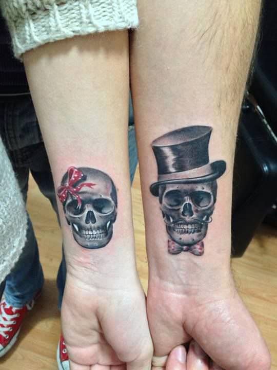 skull tattoos on wrist 2
