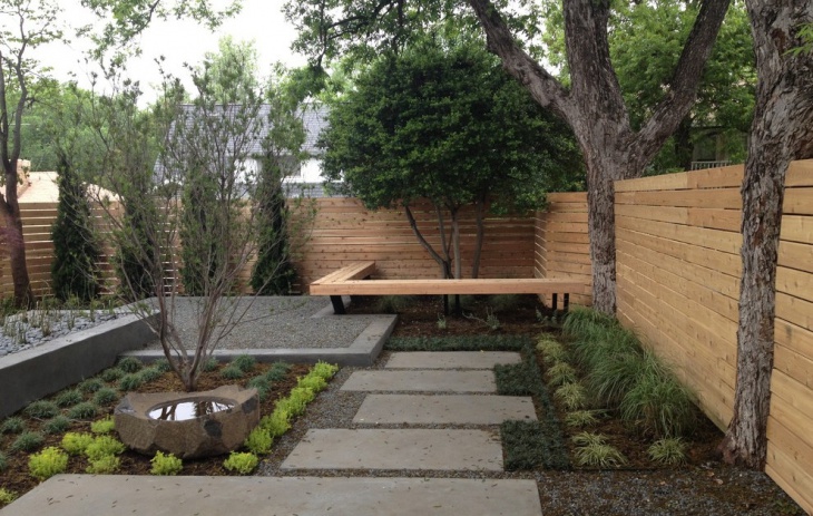 contemporary backyard landscape design