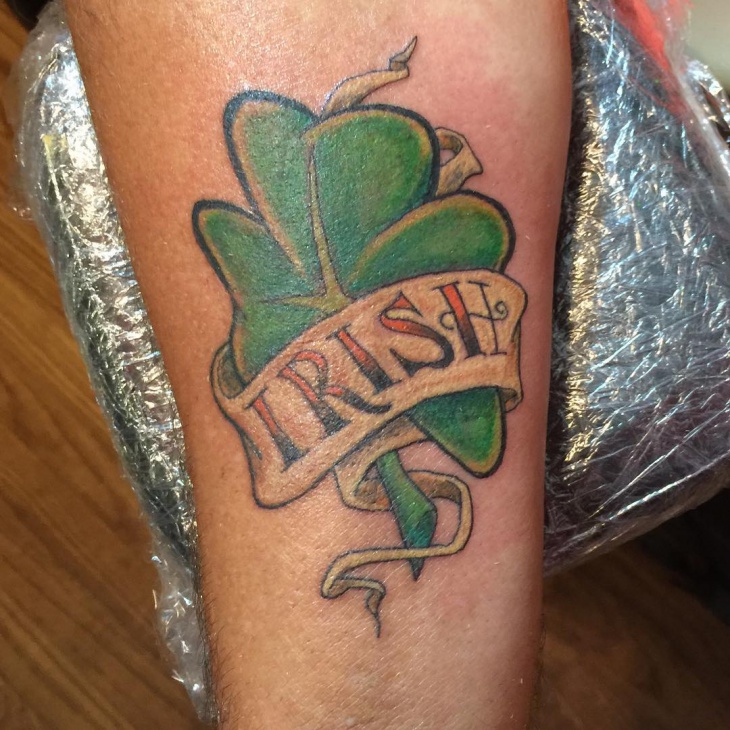 irish name tattoo design