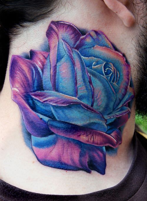 pretty flower tattoo design