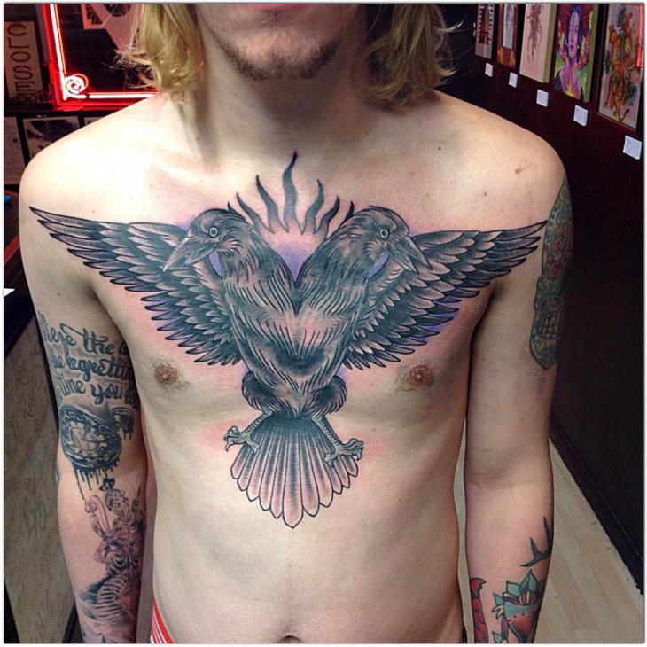 double raven tattoo designs
