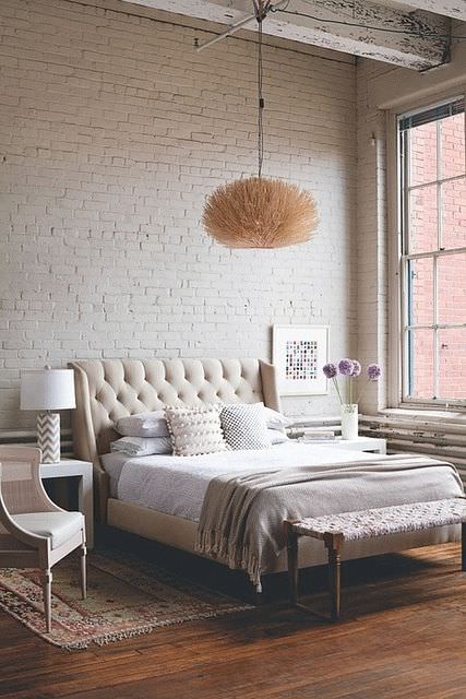 bedroom decor design with wood flooring