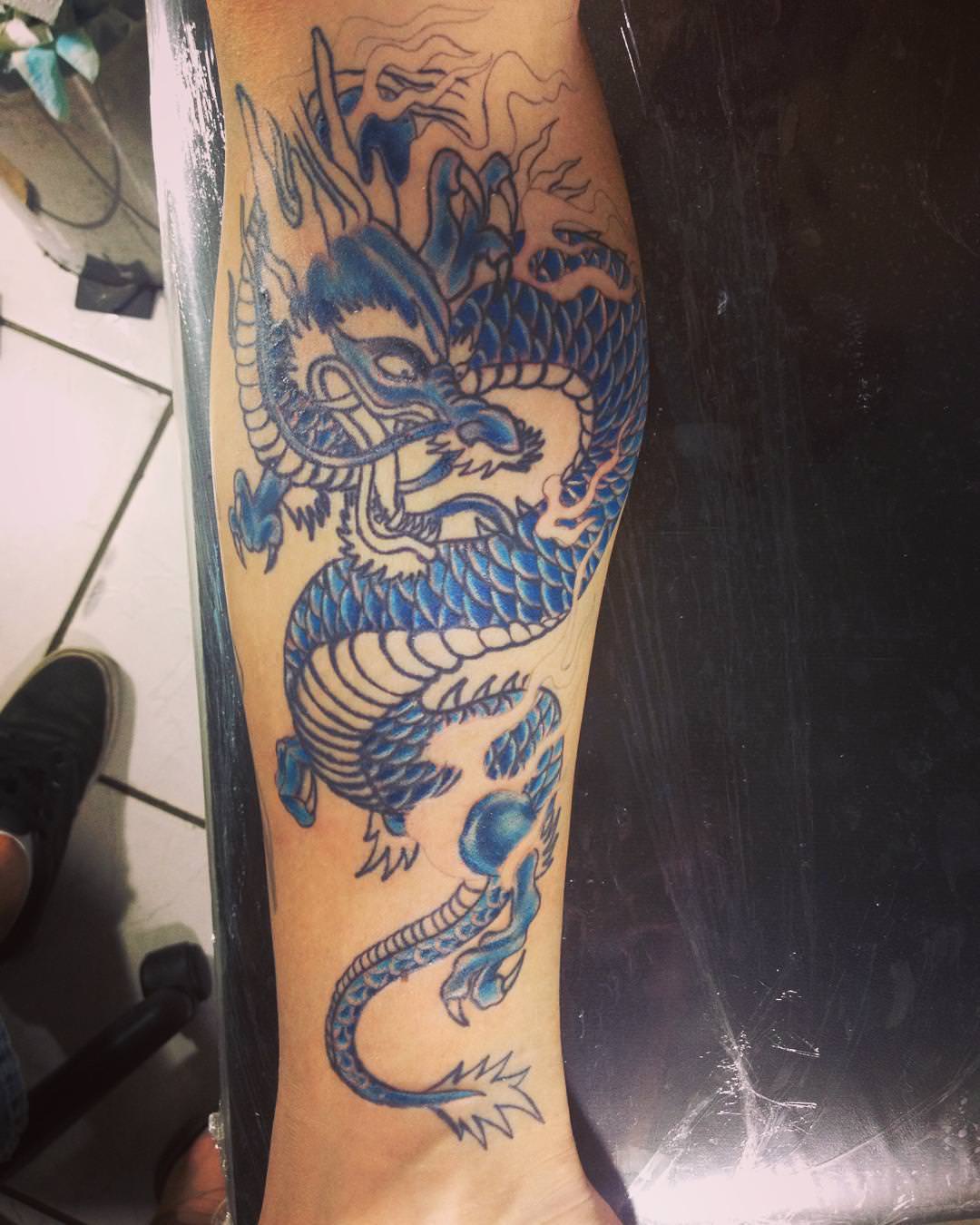 tribe dragon tattoo design
