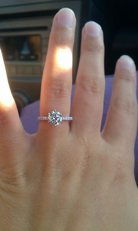 carat diamond love engagement ring