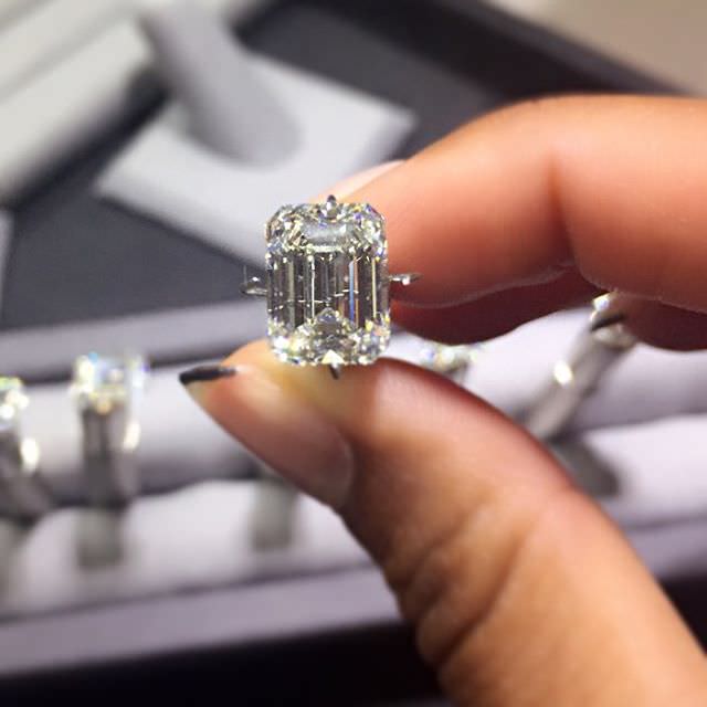 crystal engagement ring