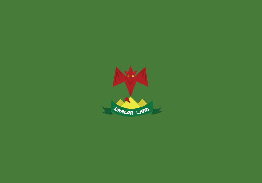 dragon land logo design