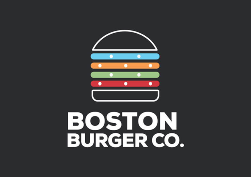 boston burger logo design