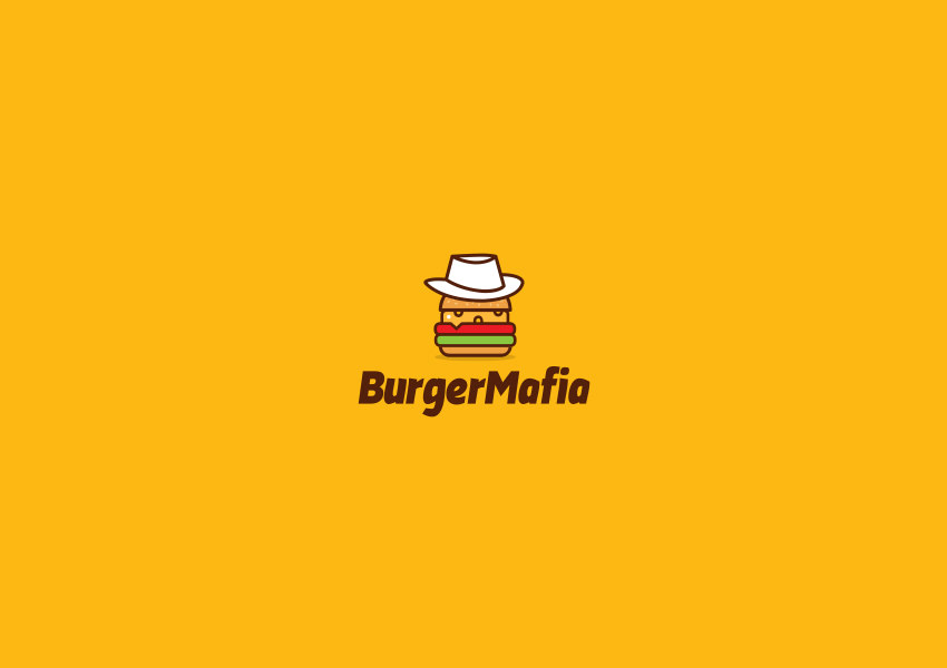 burger mafia logo design