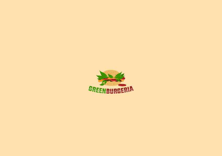 green burgeria logo design