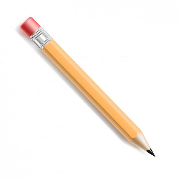 realistic pencil vector