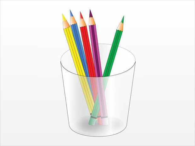 color pencils vector